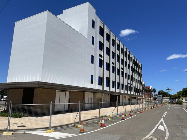 View of the future Weststate Private Hospital from Obrien St. Picture: Leighton Smith.