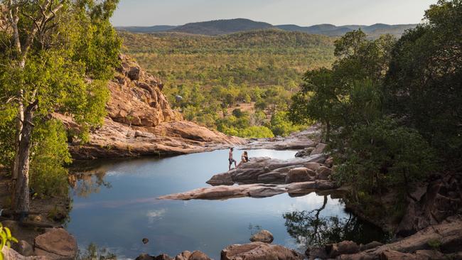 A dispute between Parks Australia and traditional owners over the popular Gunlom Falls has landed in court.