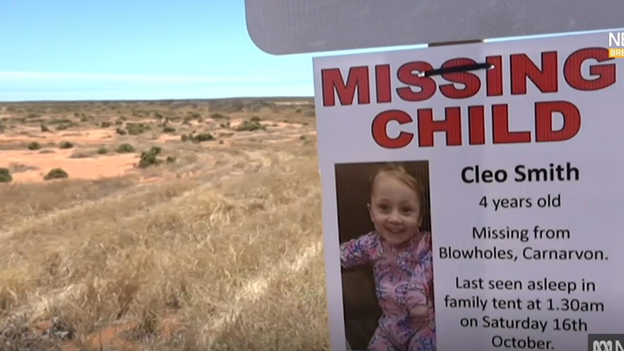 Carnarvon locals have been helping in the search for Cleo Smith. Picture: ABC News