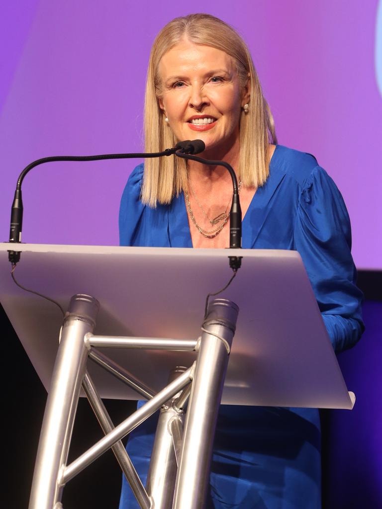 Qld Airports chief operating officer Marion Charlton, a joint Stars of Tourism winner at the Gold Coast Bulletin Women of the Year awards by Harvey Norman at Star Gold Coast. Picture: Richard Gosling