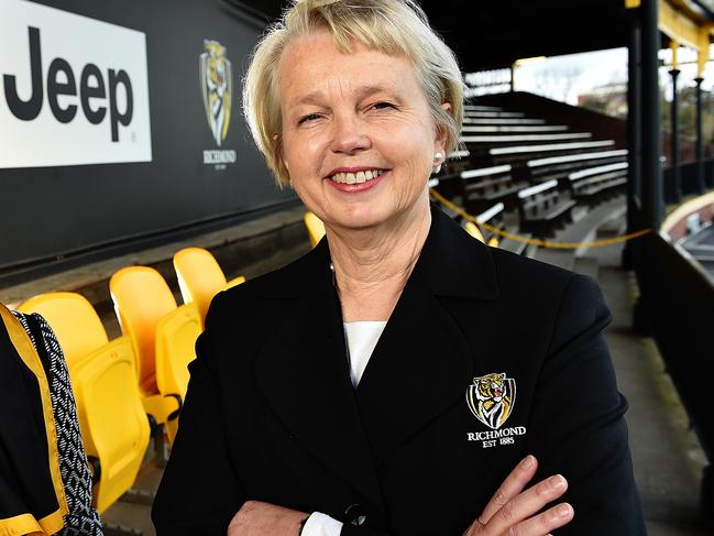 Growing number of woman in senior roles across football codes.  Richmond Football Club. L-R  Amanda Green GM of people and culture and Club President  Peggy O'Neal. Picture: Ellen Smith