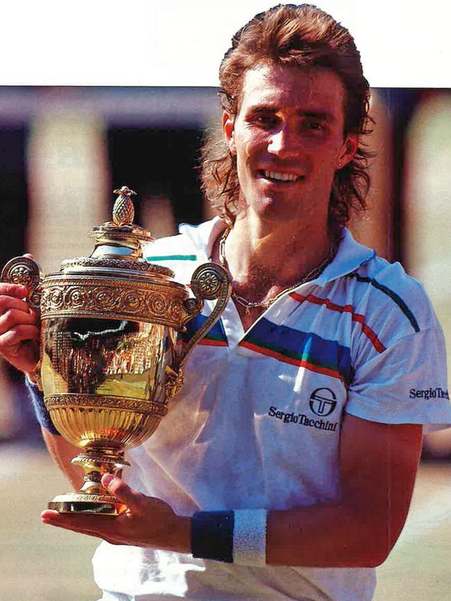 Pat Cash and his famed mullet promote the Australian Open.