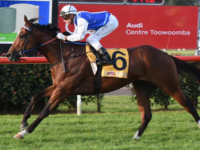 Trubia winning at Toowoomba. Picture: Grant Peters, Trackside Photography