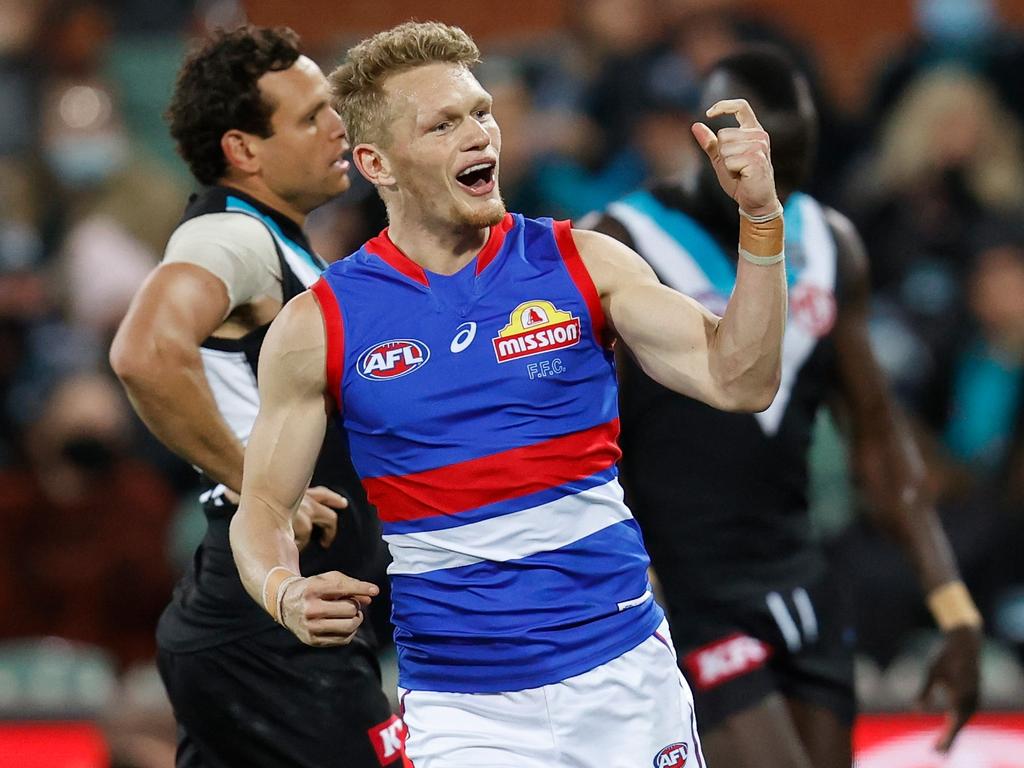 Since the current finals system was introduced in 1994, the two preliminary finals have never been so one-sided. (Photo by Michael Willson/AFL Photos via Getty Images)