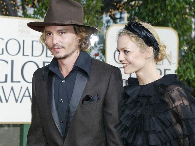 Johnny Depp and Vanessa Paradis were together for 14 years and have two teenage children together. Picture: AFP