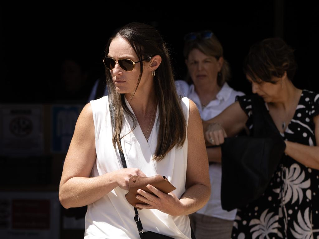 Kane Minion's fiancee Toni Baird at Southport Courthouse for the Pre-Inquest Conference. Picture: Nigel Hallett