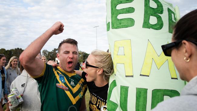 A big green and gold contingent made the trip south to Kingsford Smith Park. Photo: Elise Derwin