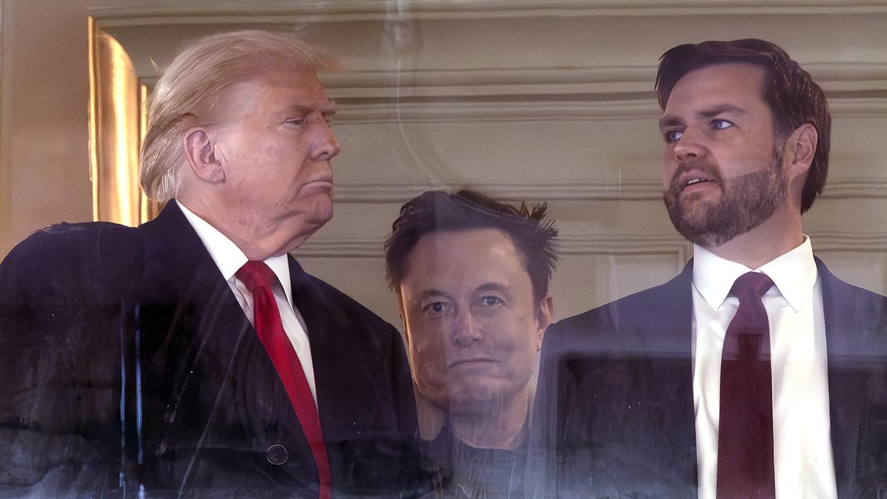 President-elect Donald Trump, billionaire X owner Elon Musk and Vice President-elect JD Vance. Picture: Kevin Dietsch/Getty Images/AFP