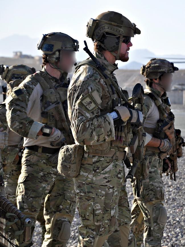 Australian soldiers including Ben Roberts-Smith on tour in Afghanistan. Picture: Department of Defence