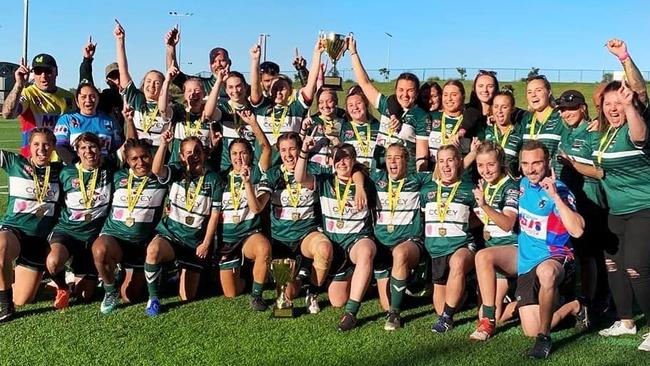 The Maroochydore Swans women's rugby league team after winning the 2019 Sunshine Coast title. Picture: Facebook