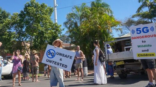 A NSW Council was forced to delay 5G tower development because of conspiracy theorists protesting against it. Picture: Sherrie Yeoman.