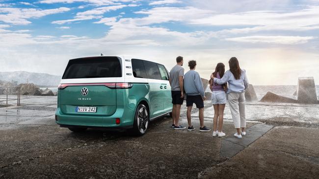 The 2024 Volkswagen I.D. Buzz is an electric successor to the classic VW Kombi. Picture: Mitch Oke