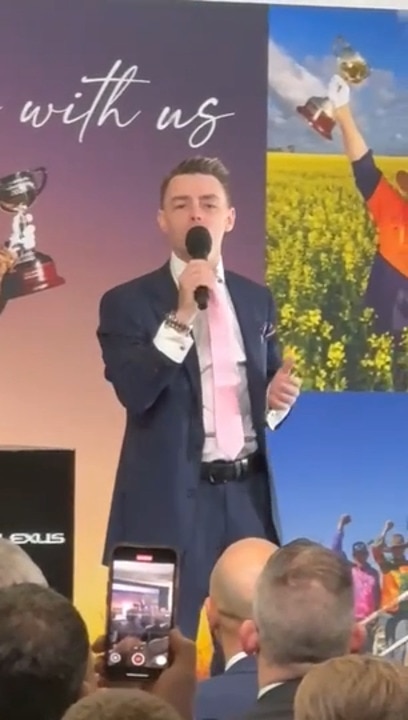 Melbourne Cup winning jockey Robbie Dolan covers U2