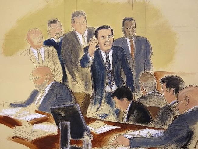 Some jurors of El Chapo’s trial fear danger. Picture: Elizabeth Williams/AP