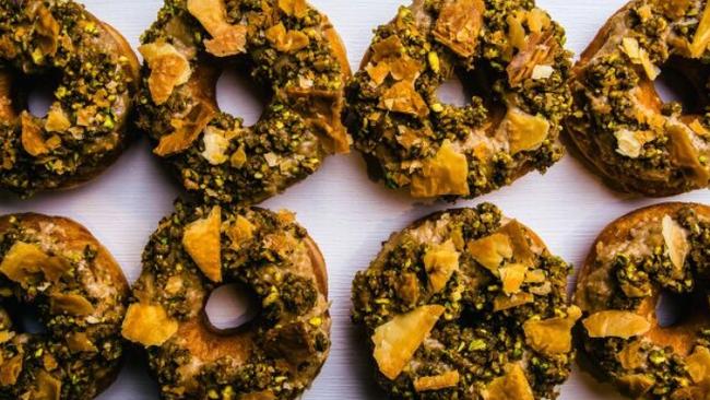 The bakladough is one of the many flavours at The Oakleigh Doughnut Co.