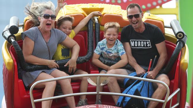 Families can join kids on rides at the Moomba Festival. Picture: David Crosling