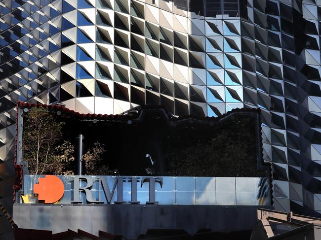 RMIT moved up from 140 to 123. Picture: David Geraghty