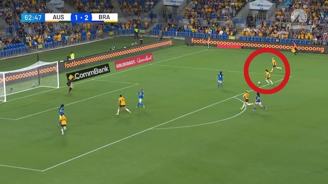 The Matildas just kept butchering their chances. Credit: Paramount.