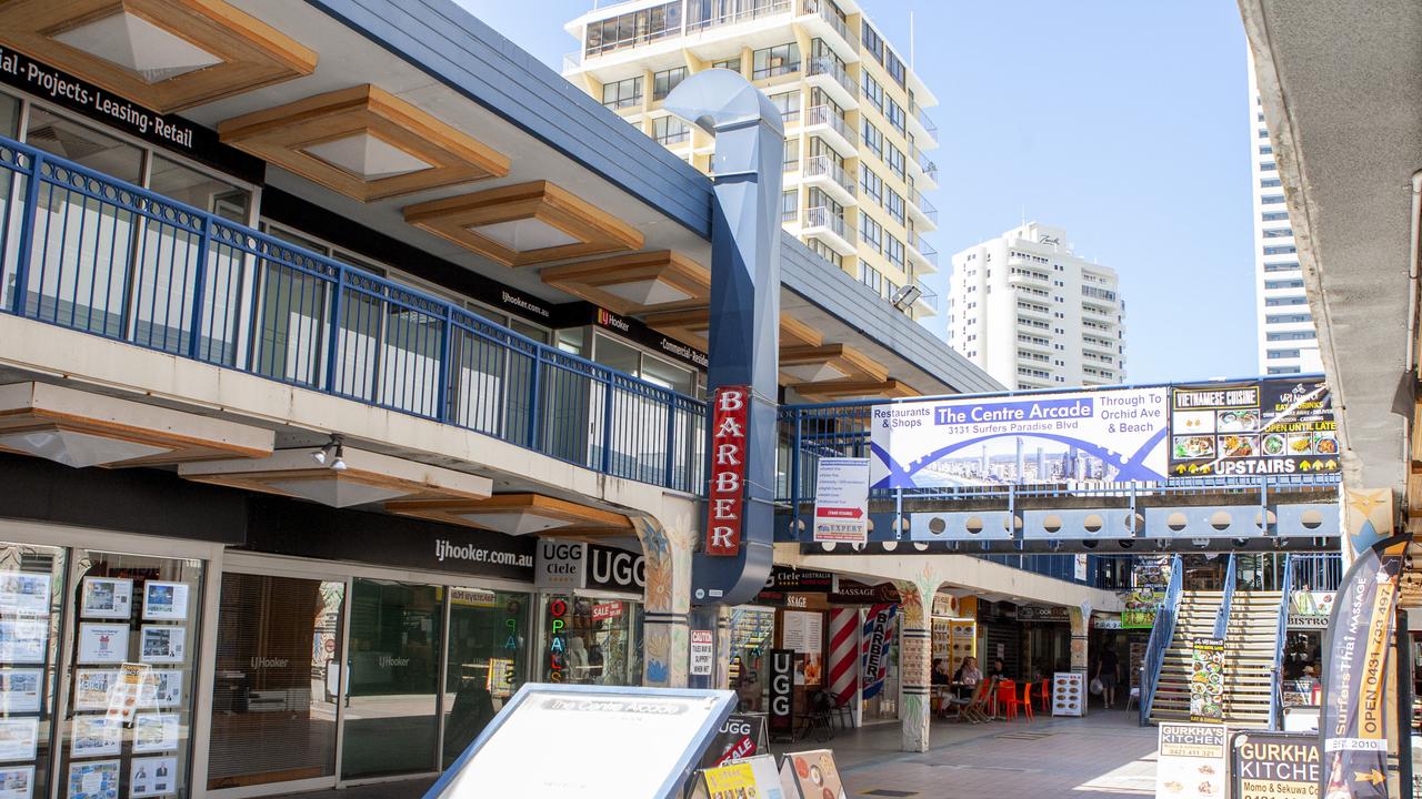 The Centre Arcade in Surfers Paradise. Picture: Jerad Williams