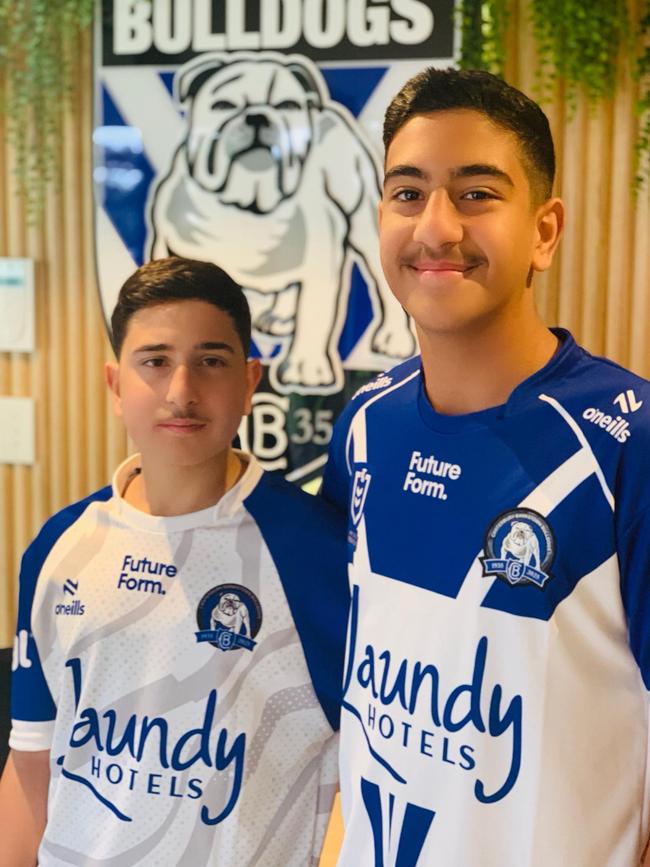 Jerome Kertebani (left) with his brother Levi. Picture: Facebook/ Revesby Rovers FC