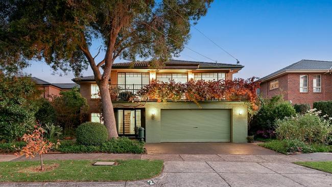 A three-bedroom home at 2 Madeline St, Glen Waverley sold for $1.461m.