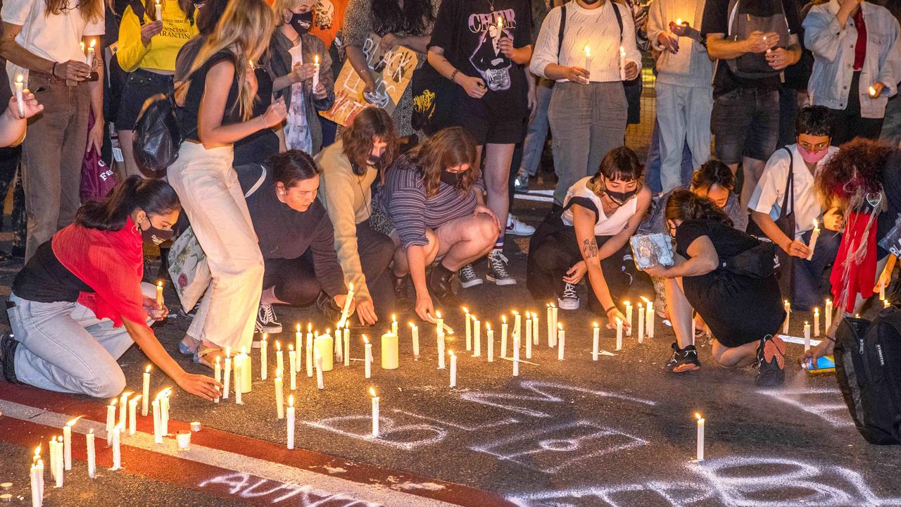 Protest in Brisbane in September last year over a death in custody at the Roma Street watch-house. Picture: Richard Walker.