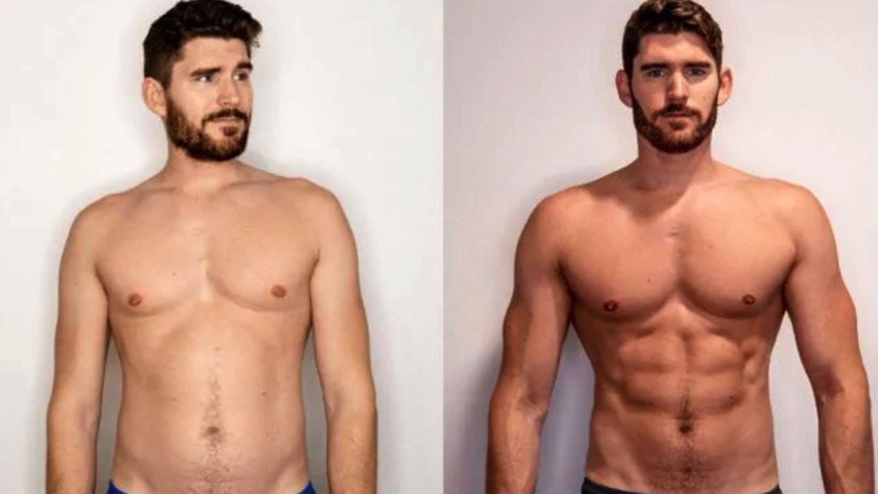 Erik Conover got ripped following Hemsworth’s diet and exercise routine. Picture: Supplied/BodyAndSoul