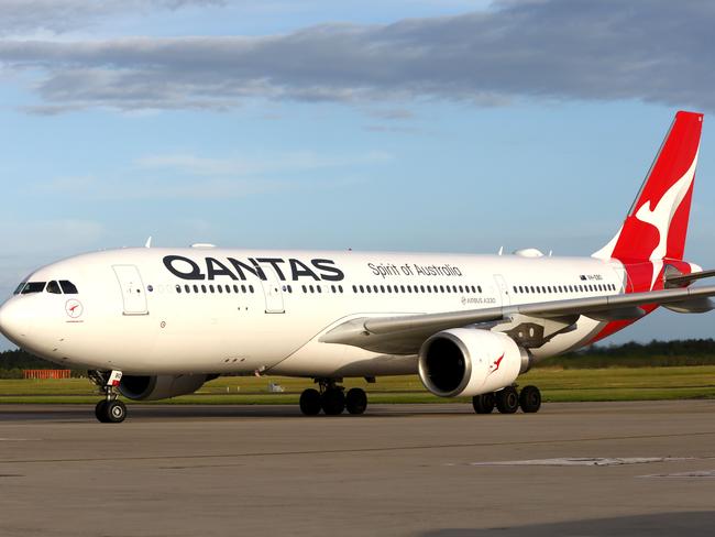 BRISBANE AUSTRALIA THURSDAY 19TH DECEMBER 2024 Generic picture of a QANTAS plane at the Brisbane International Airport Picture David Clark