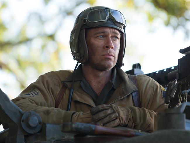 Commander of an M4A3E8 Sherman tank ... Brad Pitt as battle-hardened US Army Sgt Don “Wardaddy” Collier. Picture: Sony Pictures Entertainment