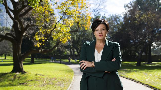 Strathfield MP Jodi McKay yesterday, just after the MPs’ ballot at state parliament. Picture: Dylan Robinson