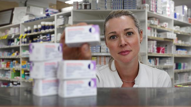 Pharmacist Madeleine Bowerman at Terry White Chemmart in Sorell. Picture: SAM ROSEWARNE.