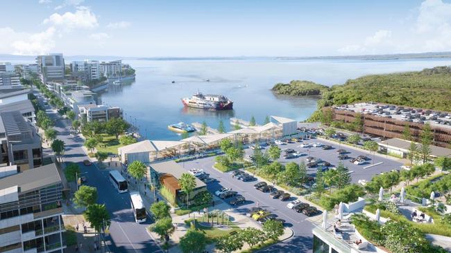 An artist's impression of part of Walker Group’s $1.39 billion Toondah Harbour development. Picture: Supplied