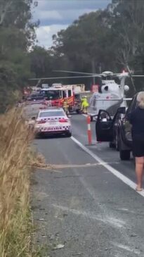 Horror crash at Bells Bridge, Bruce Hwy