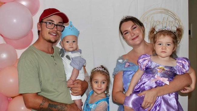The most recent photo of Brendan Tyrrell with his family before he was killed in a crash just days later.