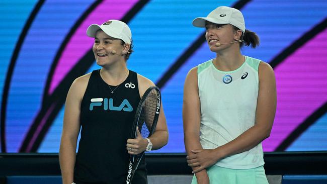 Ash Barty and Iga Swiatek.