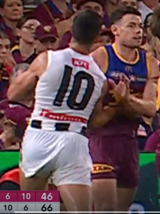 Pendlebury was handed only a fine after this hit on Neale.