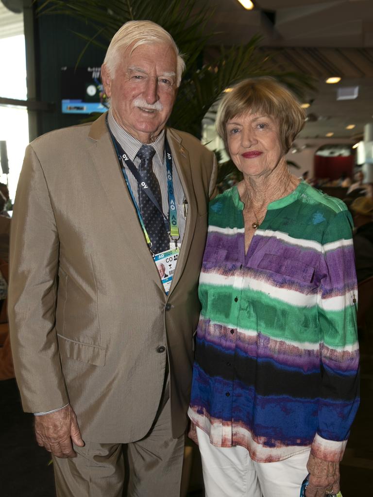 Barry and Margaret Court, Celebrities at the 2020 Australian Open.