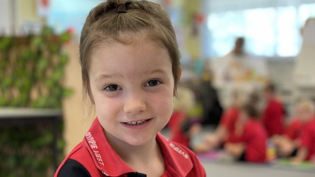 Milley Smedley – Gympie West State School prep students on first day, Monday January 22, 2024.