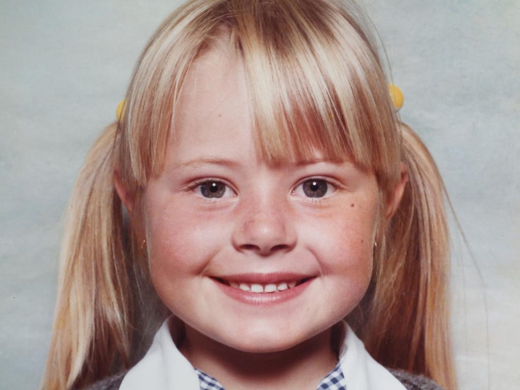 Madeleine West as a child. Picture: David Caird