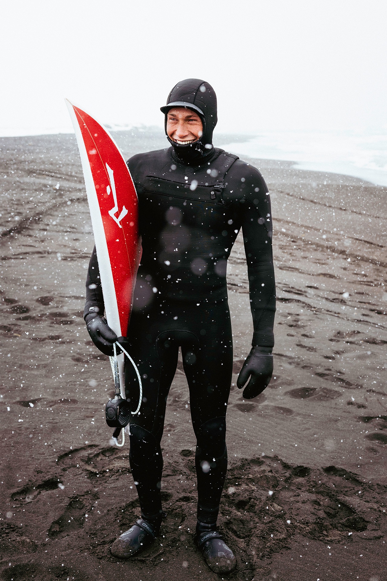 <p><em>Mortensen after a surf. "It feels like I have botox," he remarks. Image credit: Guy Williment</em></p>