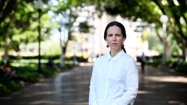 Julia Angrisano has previously slammed the bank’s ‘fat cat’ leadership team for heartlessly cutting roles. Photographed in Sydney on Monday. Hollie Adams/The Australian