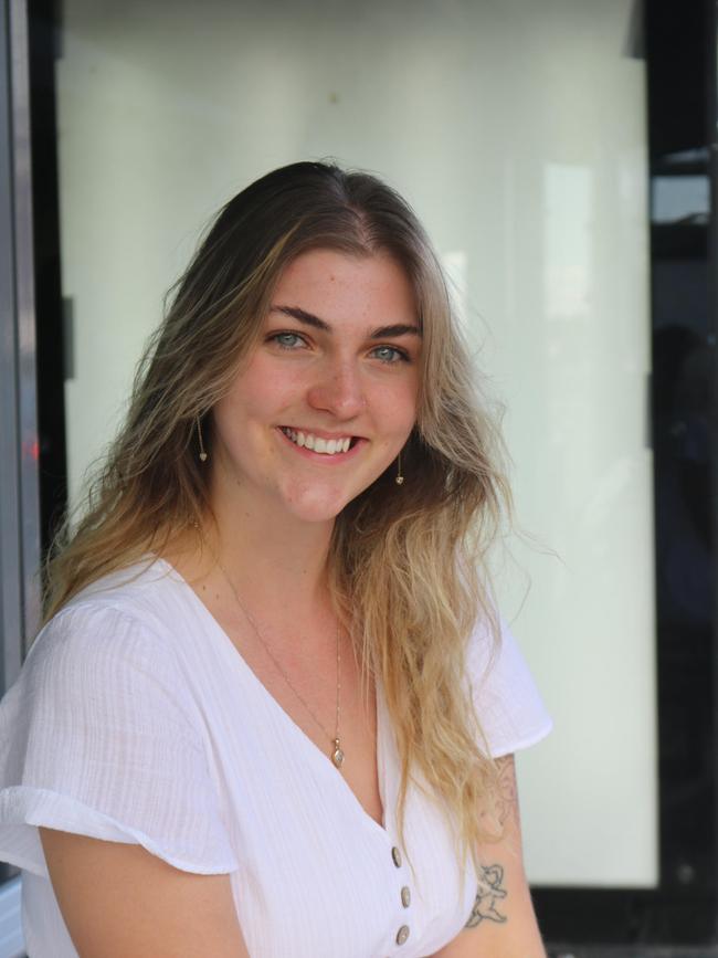 Bennelong voter Charlotte Ancell said addressing climate change and cost-of-living measures would win the election. Picture: Jake McCallum