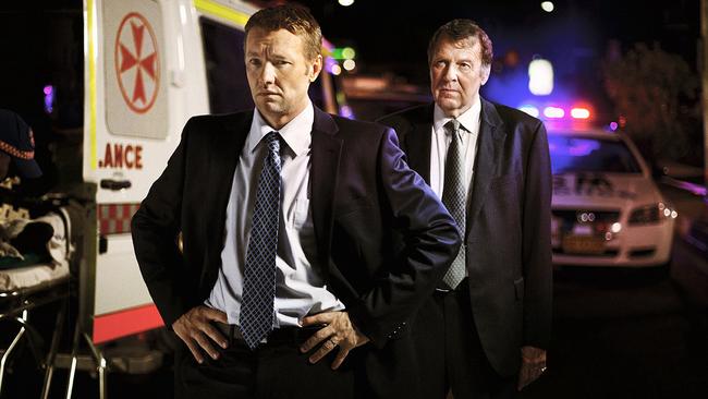 In the driver’s seat ... Joel Edgerton and Tom Wilkinson in a scene from Felony.