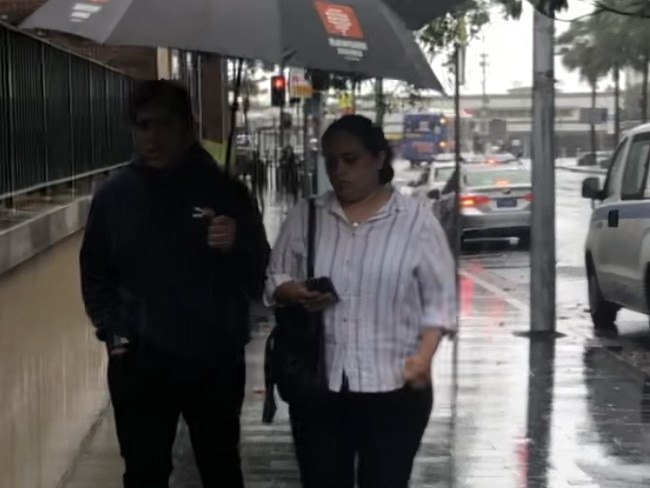 Veronica Cerna outside Manly Local Court. Picture: Manly Daily