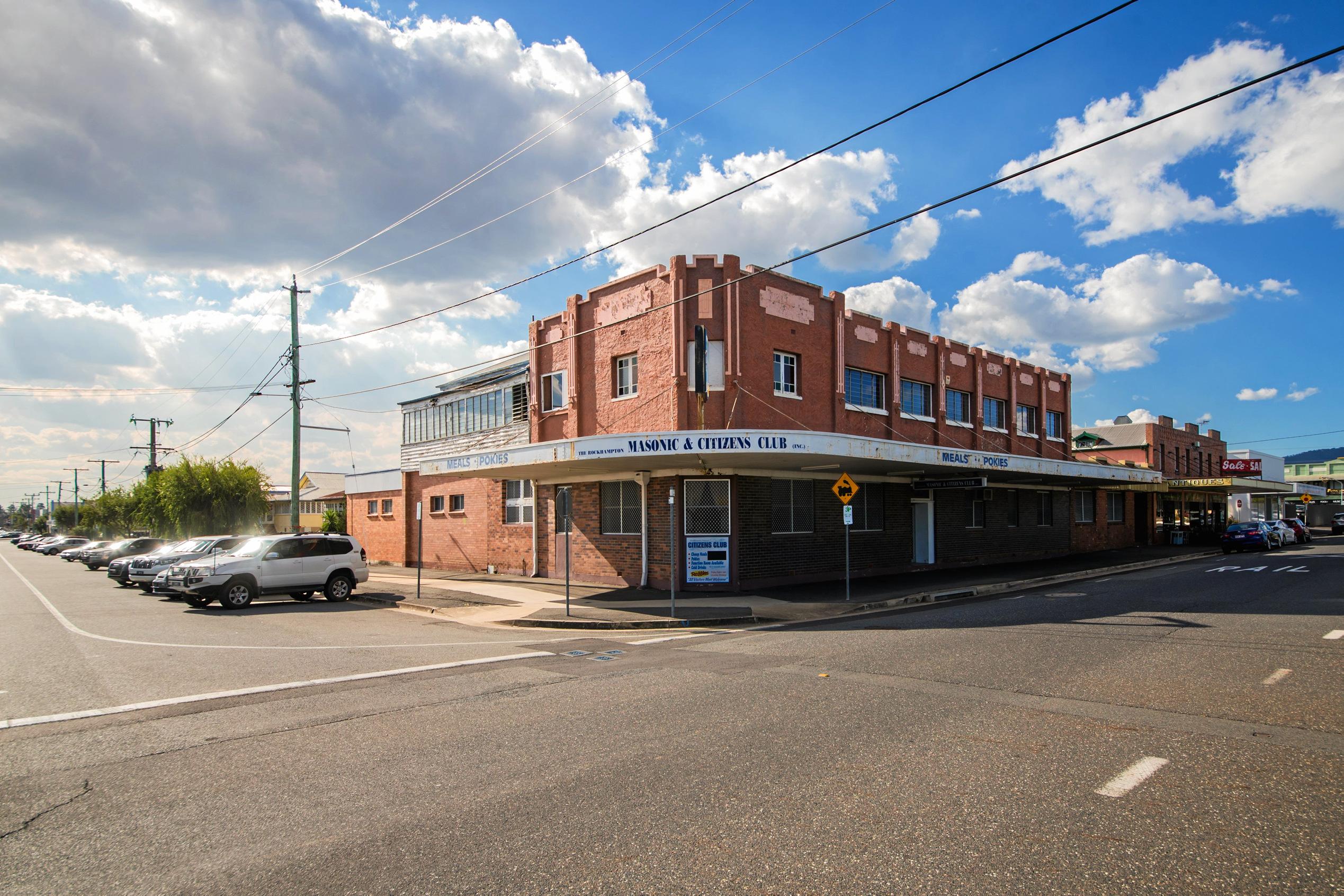 The building as it stands prior to it was sold in September. It was sold to the Masonic and Citizens Club in 1975. Picture: Orin Lucke  - Blink Photography
