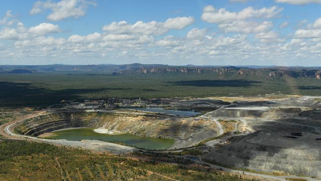 An aerial view of the Ranger Uranium Mine.