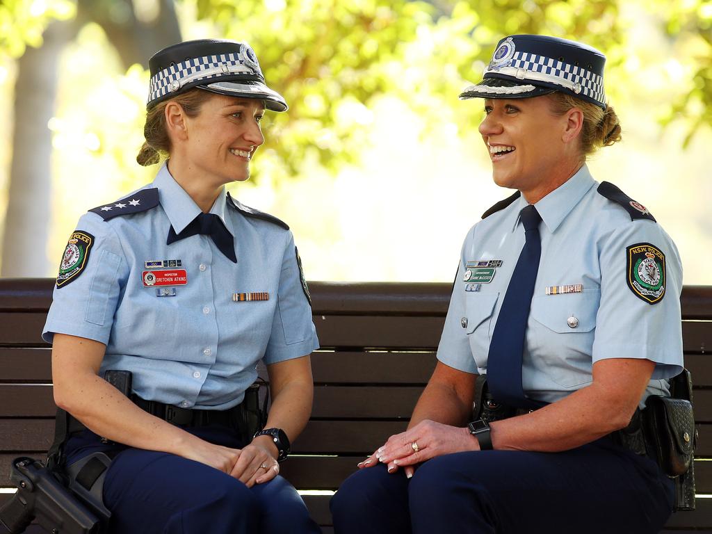 Leanne McCusker (right) with Inspector Gretchin Atkins. Picture; Sam Ruttyn