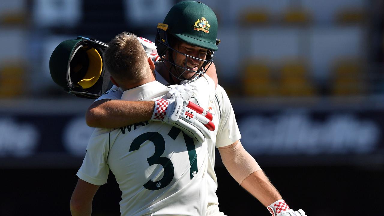 David Warner and Joe Burns wreaked havoc at the Gabba. Photo: Saeed Khan