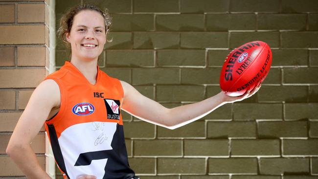 Ebony O'Dea was selected by GWS at the AFLW draft last month. <br/>Picture: AAP/Dean Martin