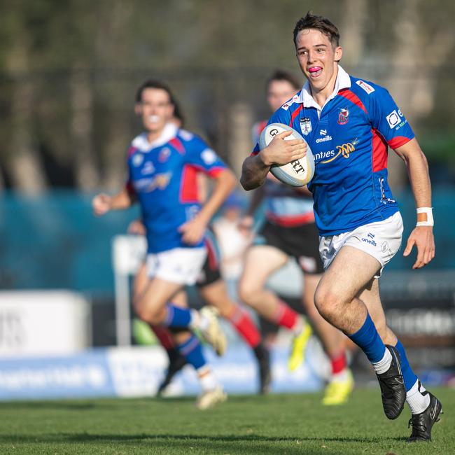Brody McLaren scores for Manly in New South Wales Colts 1.
